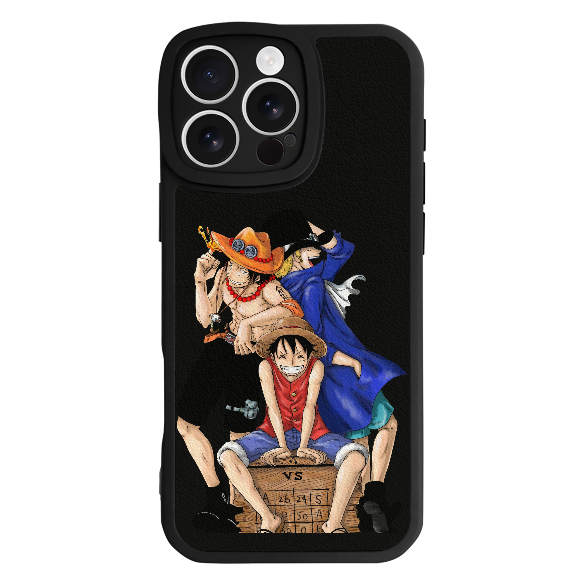 （画像用） ワンピース モンキー・D・ルフィ ONE PIECE Monkey D. Luffy 【iPhone 16シリーズ対応】シリコンスマホケース（レザー調） 材質：シリコン